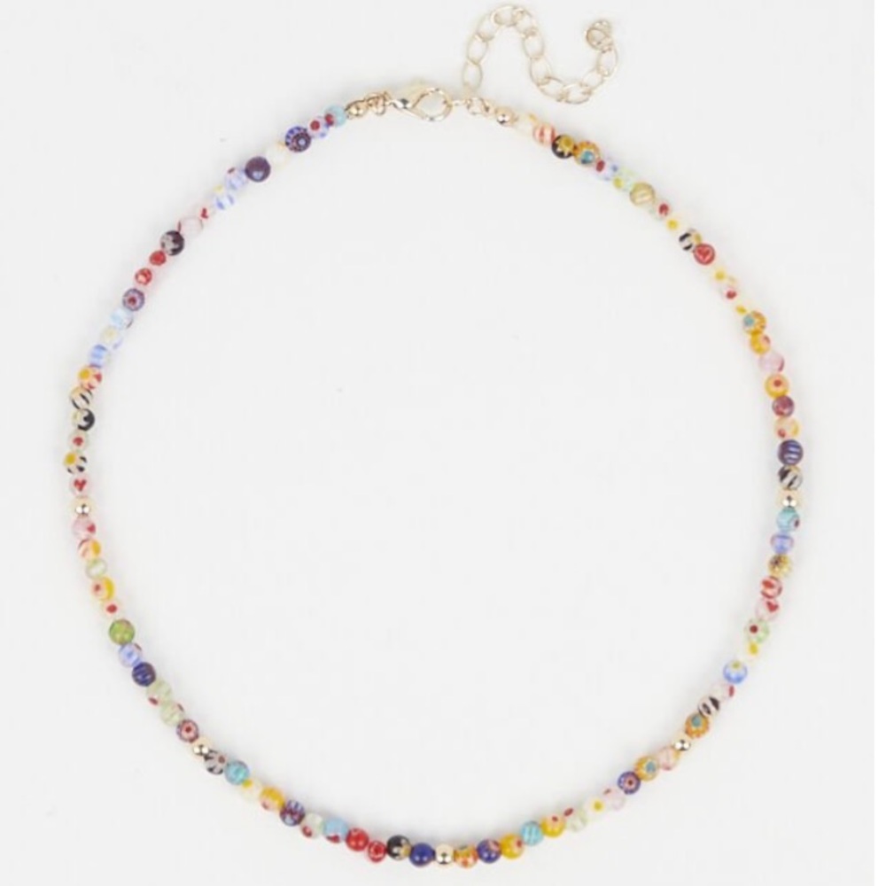 NWOT Altar d’ state Picasso multicolor Beaded Necklace